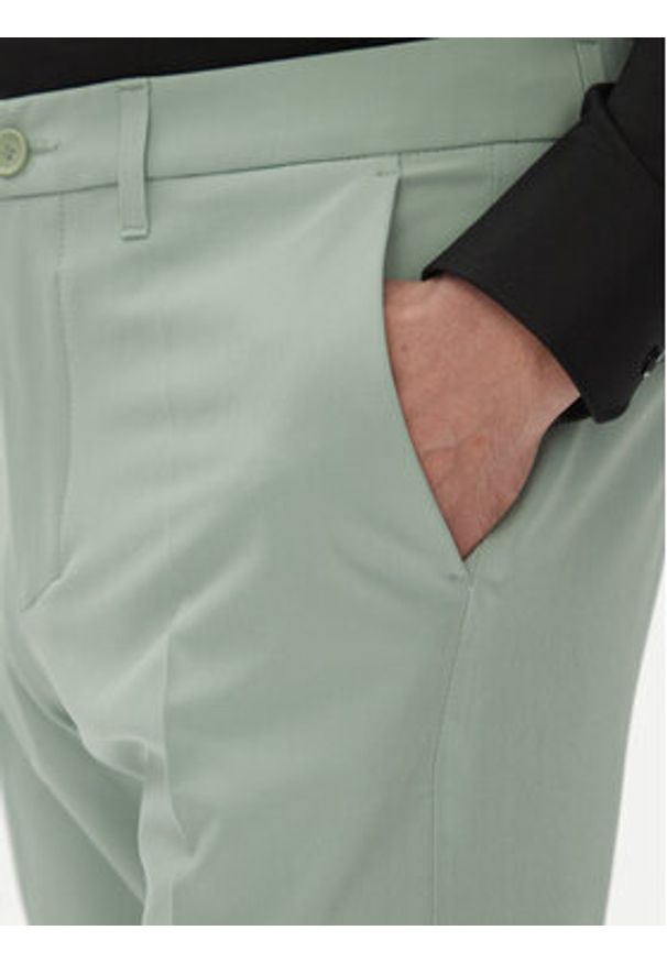 BOSS Spodnie materiałowe T_Commuter-Slim 50534303 Zielony Slim Fit. Kolor: zielony. Materiał: syntetyk