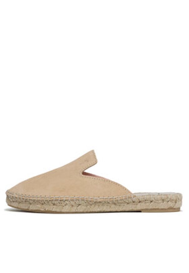 Manebi Espadryle Suede Mules M 1.1 M0 Beżowy. Kolor: beżowy. Materiał: zamsz, skóra