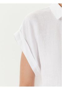 United Colors of Benetton - United Colors Of Benetton Koszula 5BMLDQ06V Biały Regular Fit. Kolor: biały. Materiał: len #4