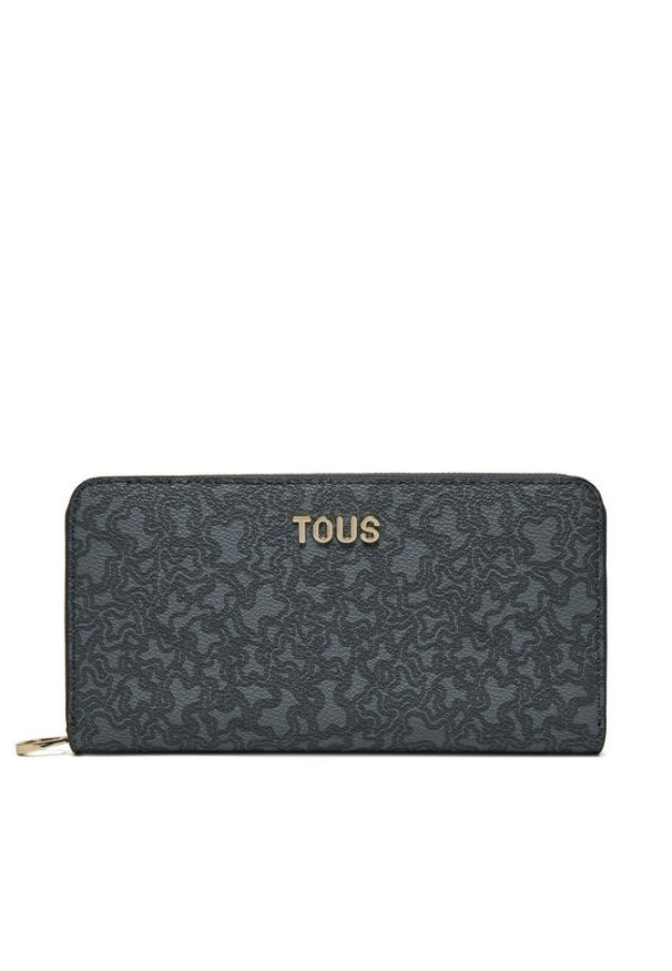Tous - TOUS Portfel Kaos Mini Lines 2002183447 Szary. Kolor: szary. Materiał: skóra