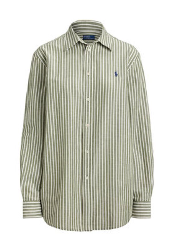 Polo Ralph Lauren Koszula 211971514500 Zielony Classic Fit. Typ kołnierza: polo. Kolor: zielony. Materiał: bawełna