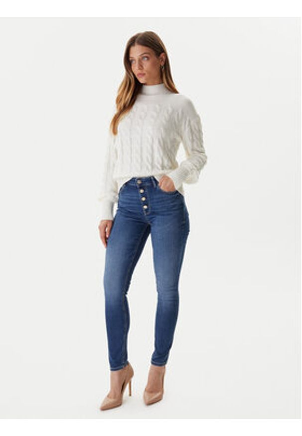 Guess Jeansy W5BA28 D0793 Niebieski Skinny Fit. Kolor: niebieski