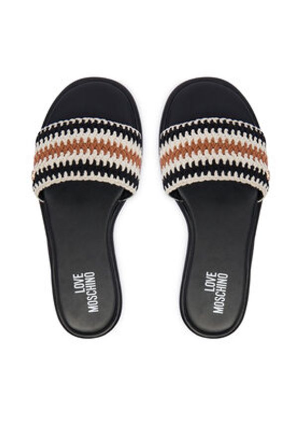 Love Moschino - LOVE MOSCHINO Klapki JA28242G0OJQB00A Kolorowy. Materiał: materiał. Wzór: kolorowy