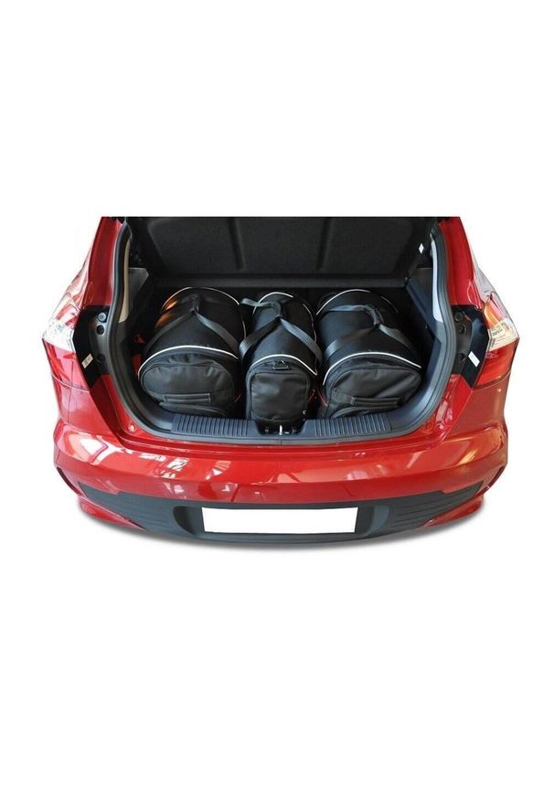 KJUST - Torby Do Bagażnika Kia Rio Hatchback 2011-2016 3Szt Kjust. Kolor: czarny. Styl: sportowy