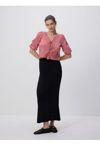 Reserved - Spódnica maxi z modalu - czarny. Kolor: czarny #1
