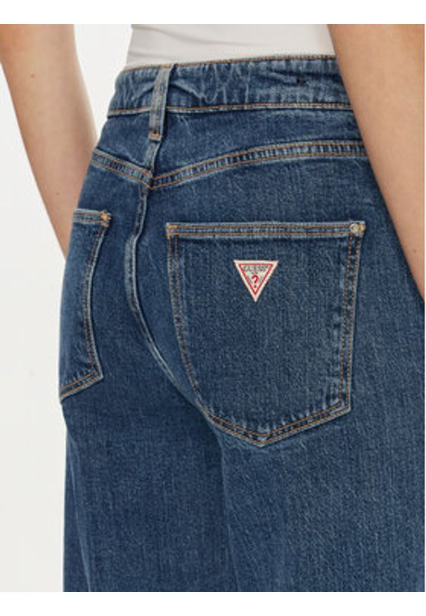 Guess Jeansy W4BA1A D4NH5 Niebieski Wide Leg. Kolor: niebieski