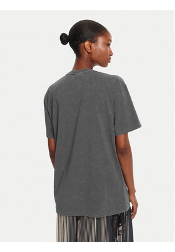 Desigual T-Shirt Budapest 25WWTK47 Szary Regular Fit. Kolor: szary. Materiał: bawełna