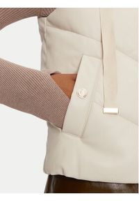 Morgan Bezrękawnik 232-GSOLO Écru Regular Fit. Materiał: skóra. Długość rękawa: bez rękawów #6