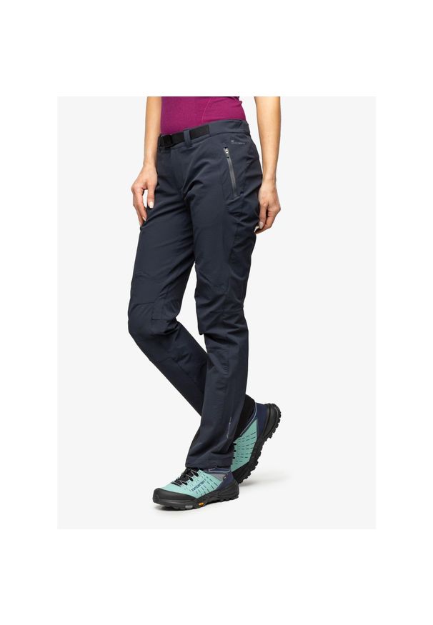 Spodnie softshell damskie Hannah Garwynet. Kolor: niebieski. Materiał: softshell. Sezon: lato. Sport: turystyka piesza