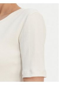 Calvin Klein T-Shirt Varigated LV044F211G Écru Slim Fit. Kolor: kremowy. Materiał: bawełna #3