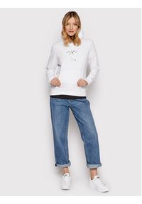 Tommy Jeans Bluza Essential Logo 2 DW0DW11820 Biały Regular Fit. Kolor: biały. Materiał: syntetyk #3