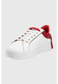 Armani Exchange buty kolor biały. Nosek buta: okrągły. Zapięcie: sznurówki. Kolor: biały. Materiał: guma #4