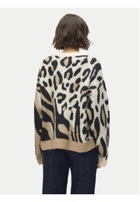 Vero Moda Sweter Kai 10310645 Beżowy Regular Fit. Kolor: beżowy. Materiał: syntetyk #5