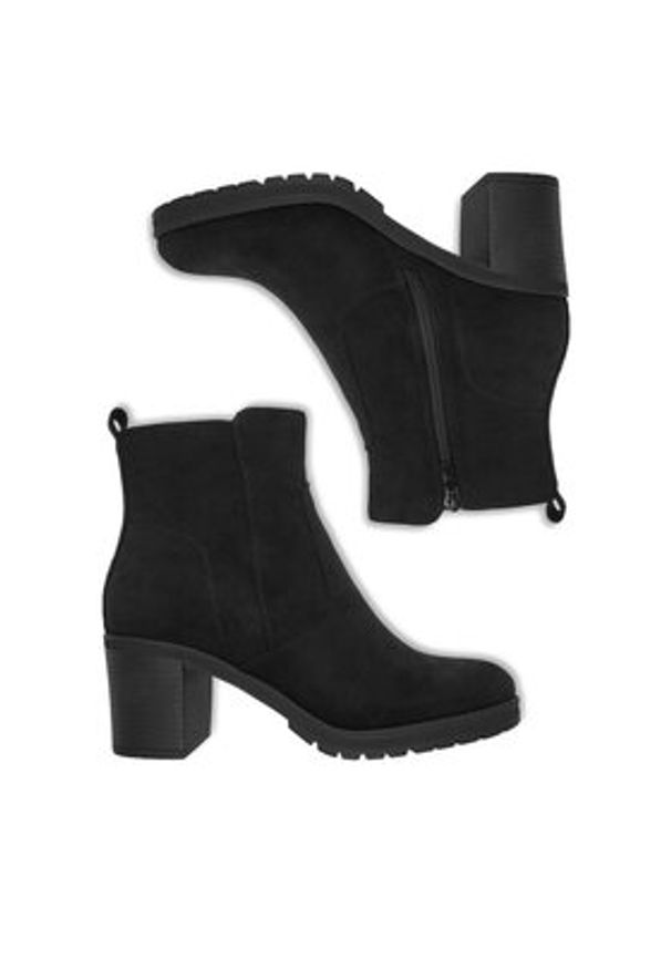 Clara Barson Botki CEO-HL0189101-B03 Czarny. Kolor: czarny. Materiał: materiał