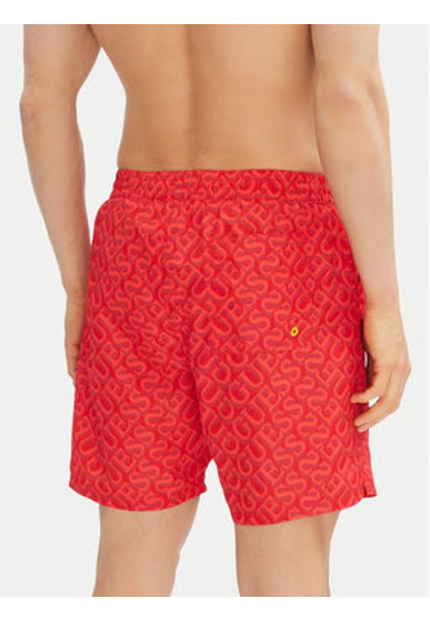Guess Szorty kąpielowe F4GT06 WG2A2 Czerwony Regular Fit. Kolor: czerwony. Materiał: syntetyk