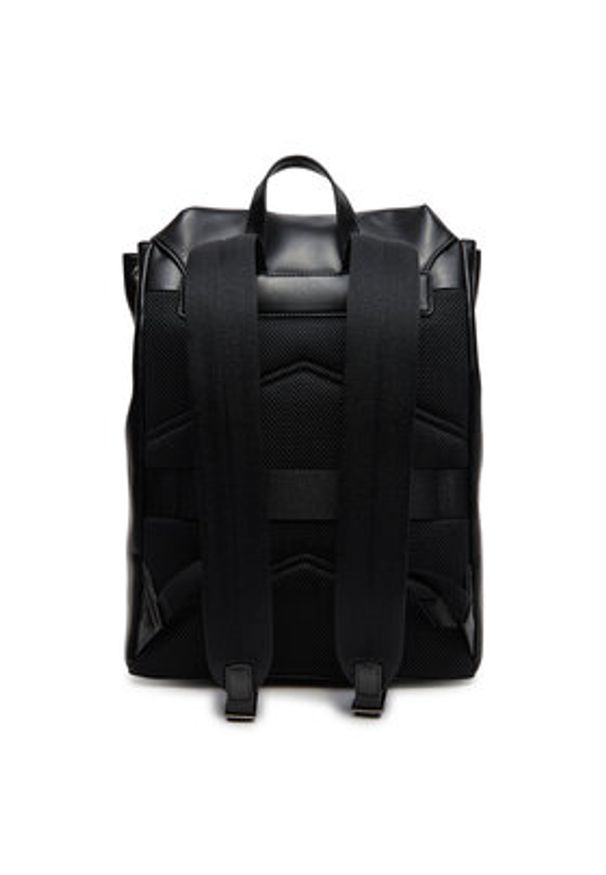 Calvin Klein Plecak Ck Sleek Flap Bp K50K512916 Czarny. Kolor: czarny. Materiał: skóra