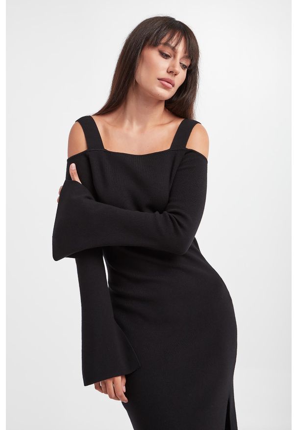 Twinset Milano - Sukienka midi TWINSET. Długość: midi