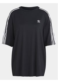 Adidas - adidas T-Shirt 3-Stripes IU2406 Czarny Oversize. Kolor: czarny #7