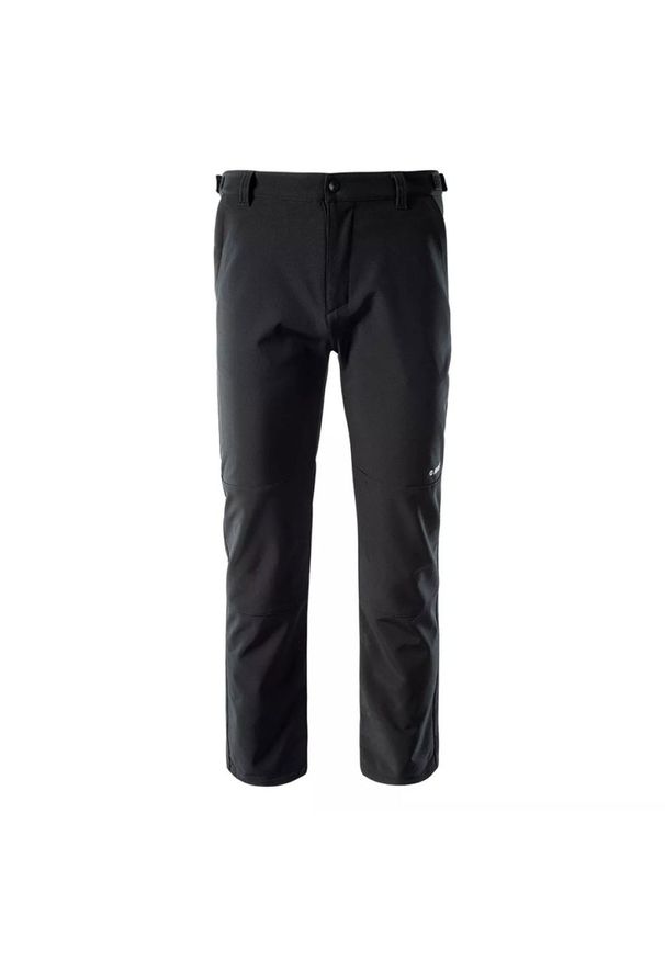 Hi-tec - Spodnie męskie Softshell Hi-Tec Celio - czarne, Rozmiar XXL. Kolor: czarny. Materiał: softshell. Sport: turystyka piesza
