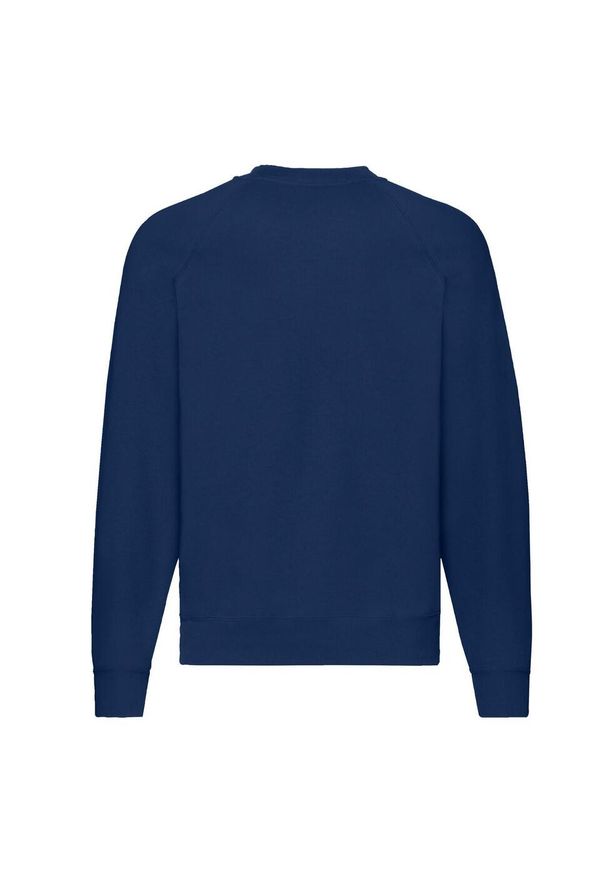 FRUIT OF THE LOOM - Męska Klasyczna Bluza Raglanowa. Kolor: niebieski. Długość rękawa: raglanowy rękaw