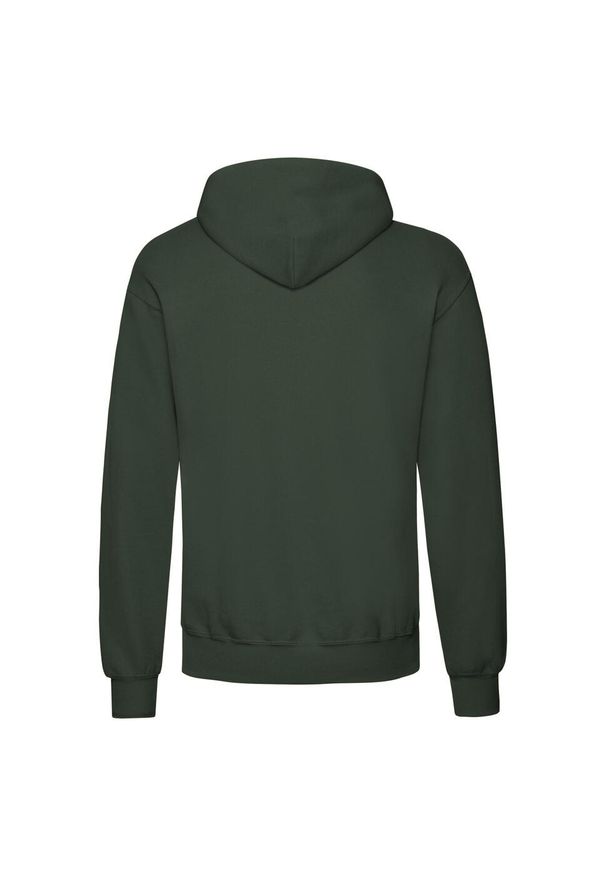 FRUIT OF THE LOOM - Męska Klasyczna Bluza Z Kapturem. Typ kołnierza: kaptur. Kolor: zielony