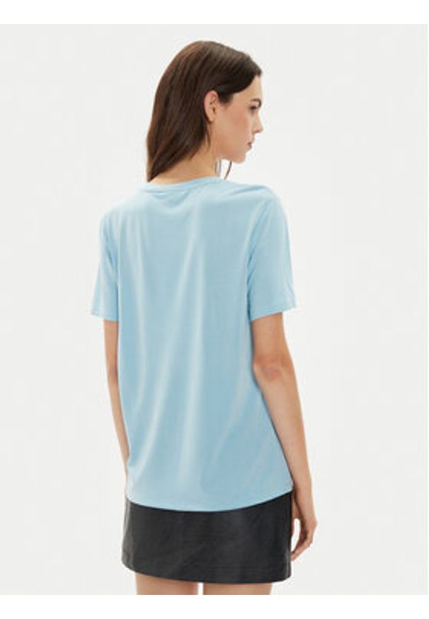 Pieces T-Shirt Anora 17148789 Niebieski Regular Fit. Kolor: niebieski. Materiał: syntetyk