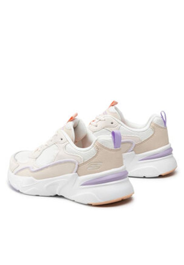 skechers - Skechers Sneakersy BOBS Chill Zone 117041/WNT Beżowy. Kolor: beżowy. Materiał: skóra