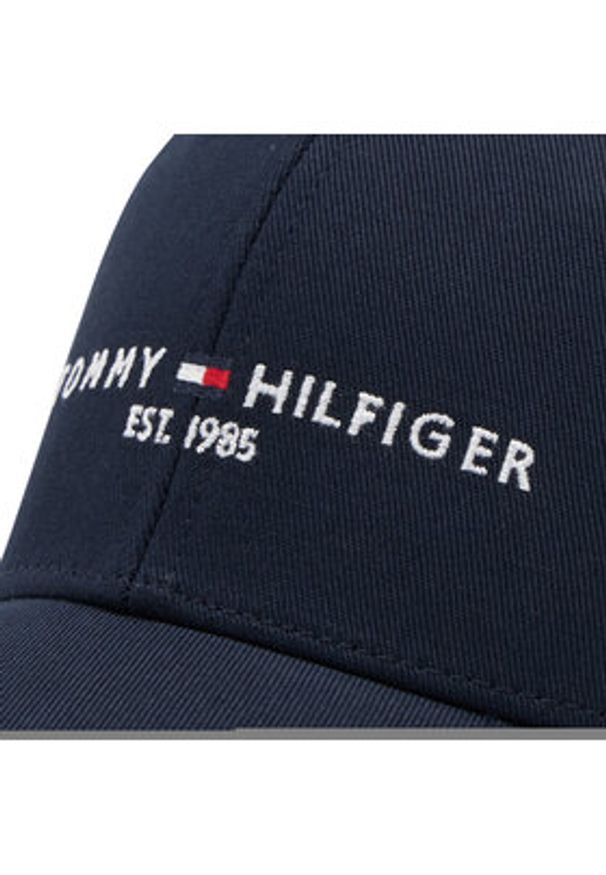 TOMMY HILFIGER - Tommy Hilfiger Czapka z daszkiem Th Established Cap AM0AM07352 Granatowy. Kolor: niebieski. Materiał: materiał