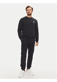 Karl Lagerfeld - KARL LAGERFELD Bluza 705710 551900 Granatowy Regular Fit. Typ kołnierza: dekolt w karo. Kolor: niebieski. Materiał: bawełna #3