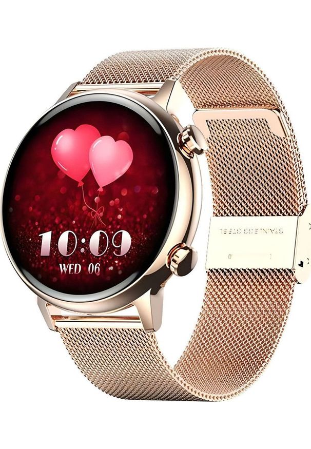 Smartwatch Enter SAT.110.1410 Różowe złoto. Rodzaj zegarka: smartwatch. Kolor: różowy, wielokolorowy, złoty