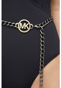 MICHAEL Michael Kors jednoczęściowy strój kąpielowy kolor czarny lekko usztywniona miseczka. Kolor: czarny. Materiał: dzianina. Wzór: gładki #2