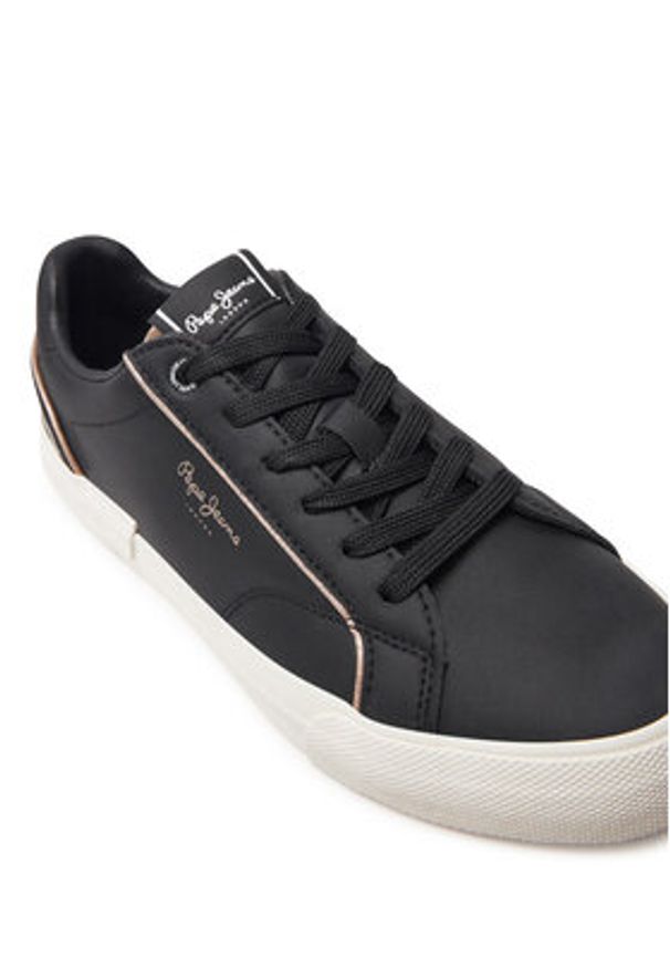Pepe Jeans Sneakersy PLS31580 Czarny. Kolor: czarny. Materiał: skóra