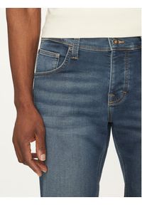 Mustang Szorty jeansowe Chicago 1007754 Niebieski Slim Fit. Kolor: niebieski. Materiał: bawełna #3