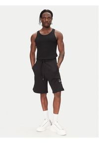 Just Cavalli Szorty sportowe 78OADT07 Czarny Regular Fit. Kolor: czarny. Materiał: bawełna. Styl: sportowy