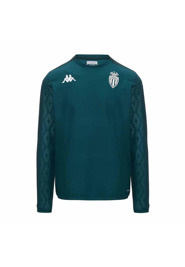 Kappa - Bluza AS Monaco Aldren Pro 8 2024/25. Kolor: zielony. Sport: piłka nożna
