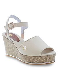 U.S. Polo Assn. Sandały Alyss ALYSSA012 Beżowy. Kolor: beżowy. Materiał: materiał