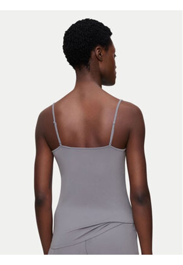 Triumph Koszulka piżamowa Aura Spotlight 10221405 Szary Regular Fit. Kolor: szary