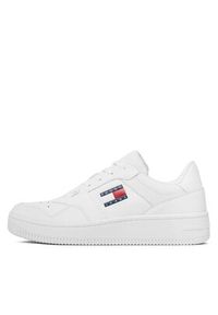 Tommy Jeans Sneakersy Tjm Retro Basket Ess EM0EM01395 Biały. Kolor: biały. Materiał: skóra #6