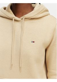 Tommy Jeans Bluza Flag DW0DW19958 Beżowy jasny Regular Fit. Kolor: beżowy. Materiał: bawełna #3