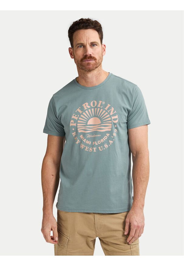Petrol Industries T-Shirt M-1050-TSR127 Niebieski Regular Fit. Kolor: niebieski. Materiał: bawełna