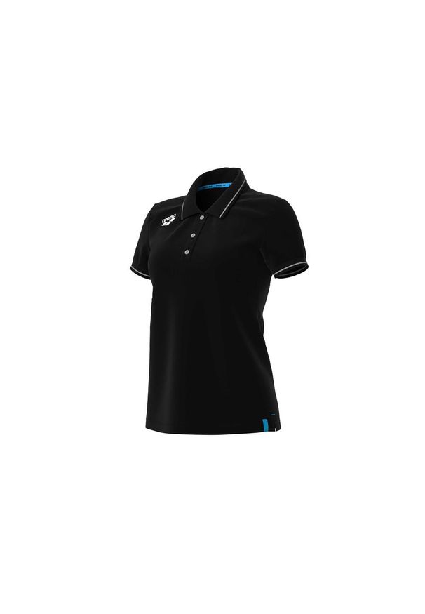 Koszulka polo damska Arena Team Polo shirt Solid Cotton. Typ kołnierza: polo. Kolor: czarny. Materiał: dzianina, bawełna. Wzór: jednolity. Styl: sportowy