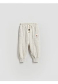 Reserved - Spodnie jogger - jasnoszary. Kolor: szary. Materiał: dzianina, bawełna #1