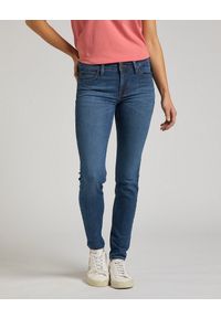 Lee - LEE SCARLETT DAMSKIE SPODNIE JEANSOWE MID WORN L526CGMZ