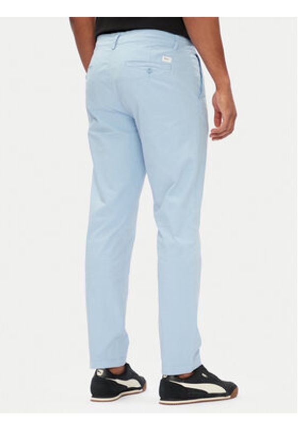 Pepe Jeans Chinosy PM211873 Błękitny Slim Fit. Kolor: niebieski. Materiał: bawełna