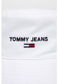 Tommy Jeans kapelusz bawełniany kolor biały bawełniany. Kolor: biały. Materiał: bawełna #4