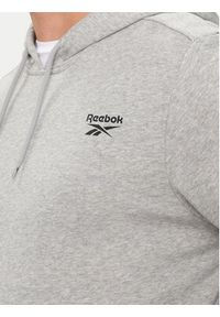 Reebok Bluza Left Chest 100067634 Szary Regular Fit. Kolor: szary. Materiał: syntetyk, bawełna