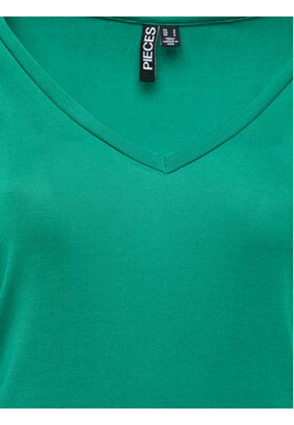 Pieces T-Shirt 17095260 Zielony Regular Fit. Kolor: zielony