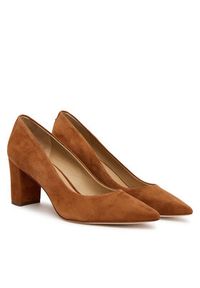 Lauren Ralph Lauren - LAUREN RALPH LAUREN Czółenka Kingad 802967743002 Brązowy. Kolor: brązowy. Materiał: zamsz, skóra #3