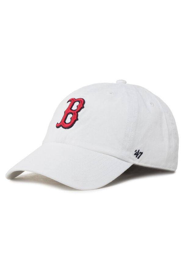 47 Brand Czapka z daszkiem Mlb Boston Red Sox B-RGW02GWS-WH Biały. Kolor: biały. Materiał: materiał