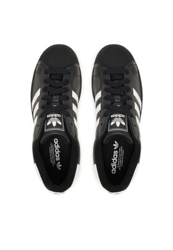 Adidas - adidas Sneakersy Superstar II JI0079 Czarny. Kolor: czarny. Materiał: skóra. Model: Adidas Superstar